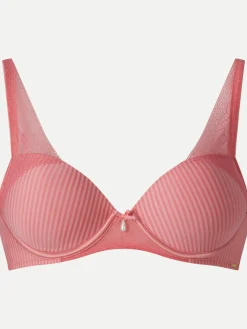 Livera Stripe Lace Voorgevormde BH Donna - Geranium Pink