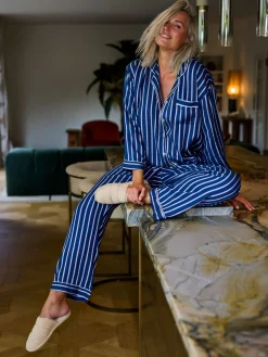 Livera STRIPES Top lange mouw - Egret/Opale