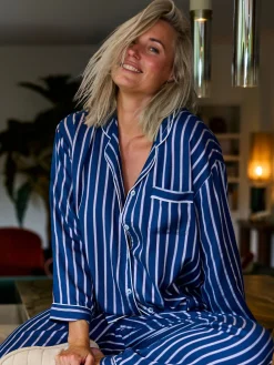 Livera STRIPES Top lange mouw - Egret/Opale