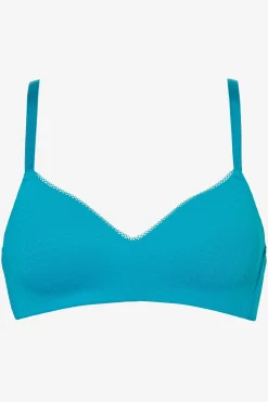 Livera Zigzag Bibi Voorgevormde BH zonder beugel - Blauw
