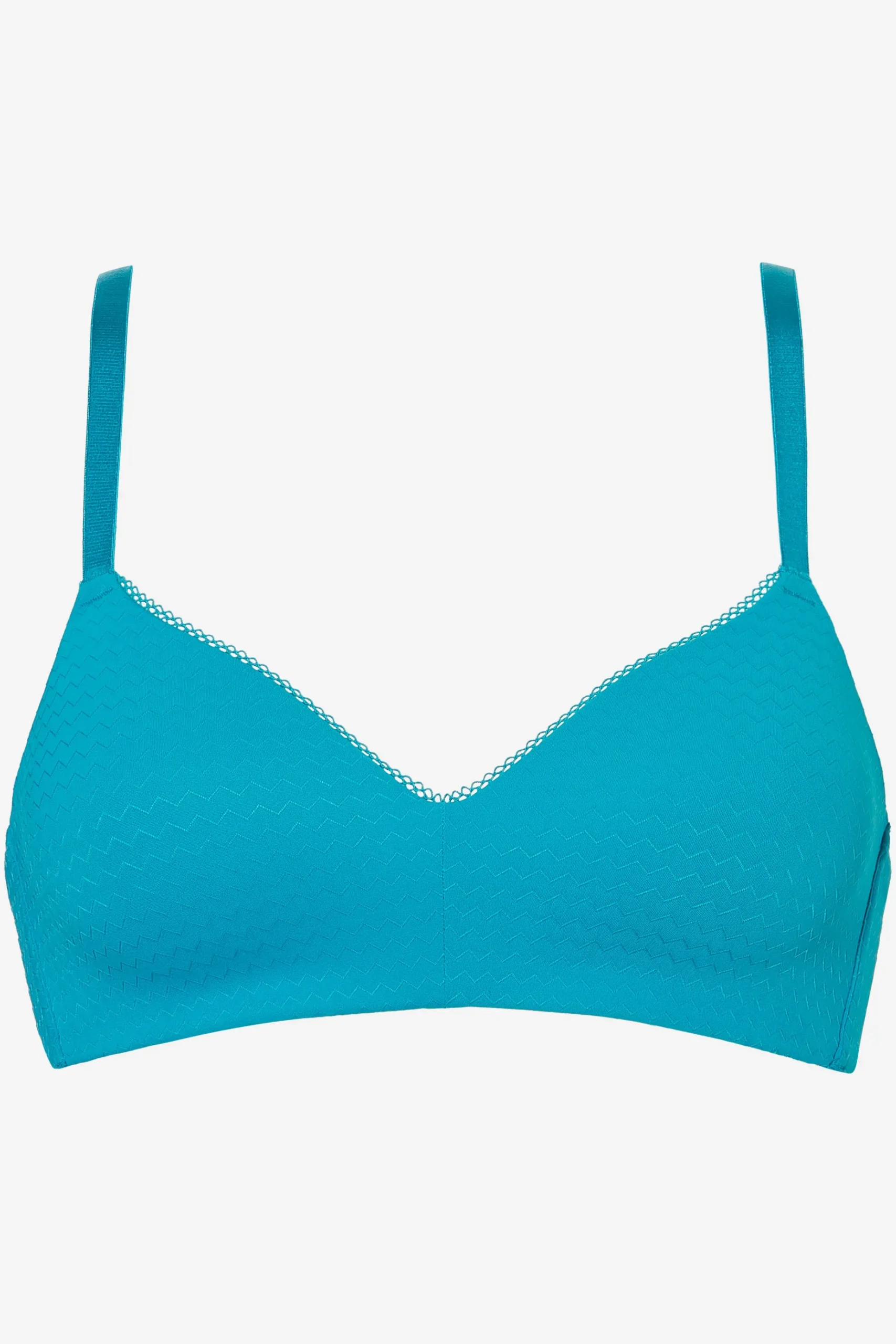 Livera Zigzag Bibi Voorgevormde BH zonder beugel - Blauw