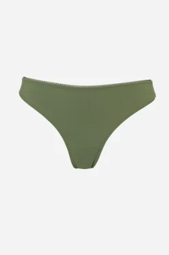 Livera Zigzag String - Bronze green
